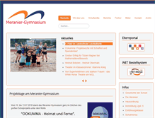 Tablet Screenshot of meranier-gymnasium.de